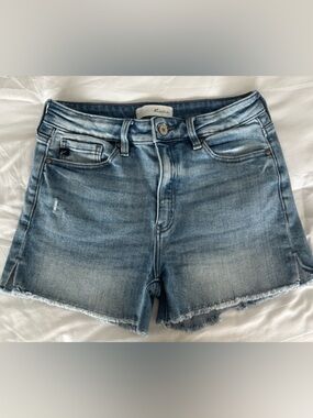 Light Wash Denim Cutoff Shorts